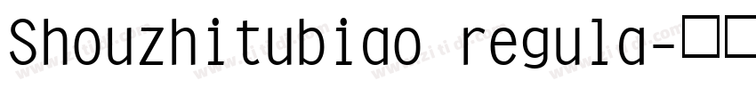 Shouzhitubiao regula字体转换